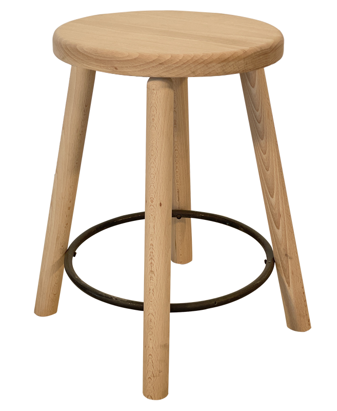 Tabouret bois - Rond - TRADI5-cercle